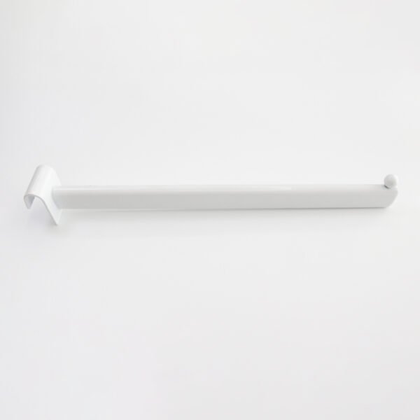 Hanging Hooks White Chrome Metal Display Hook Oval Tube