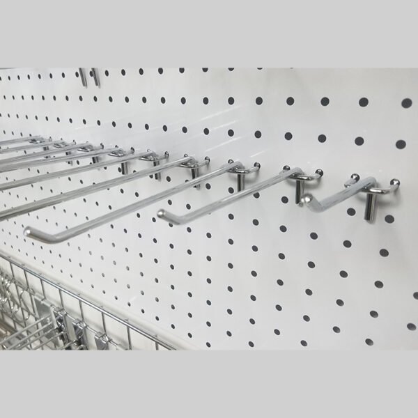 Metal Wire Supermarket Hooks Single Pegboard Hooks