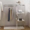 Gold Garment Rack – Fashion Store Floor Stand