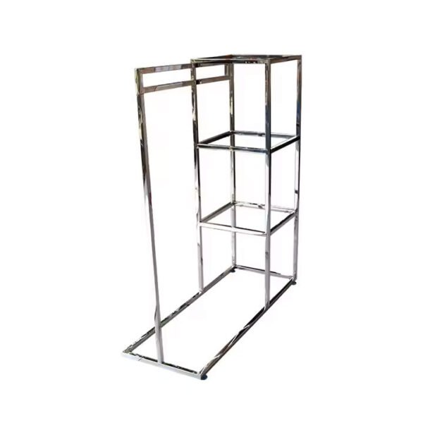 Gold Garment Rack – Fashion Store Floor Stand