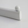 Hanging Hooks White Chrome Metal Display Hook Oval Tube