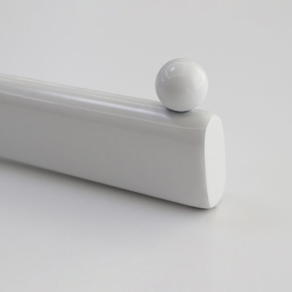 Hanging Hooks White Chrome Metal Display Hook Oval Tube