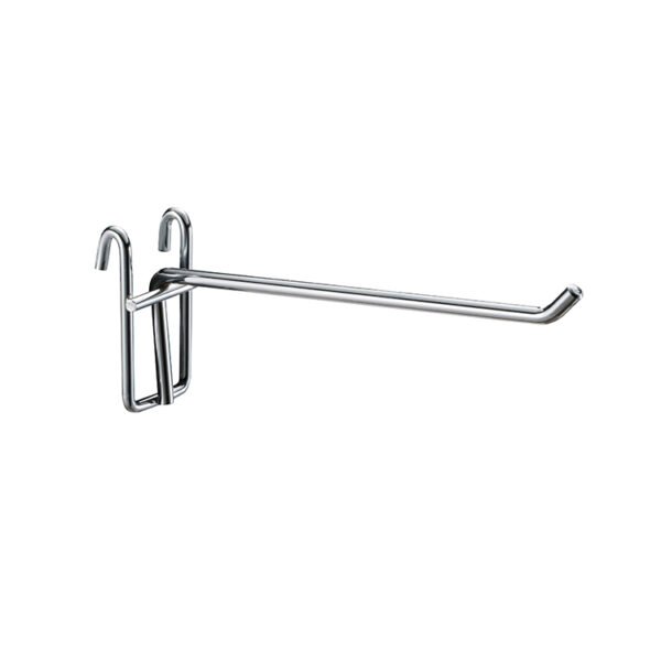 Metal Plated Supermarket Display Hook Chrome Metal Gridwall Hook