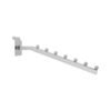 Metal Chrome Waterfall Slatwall Hooks Square Tube Hook