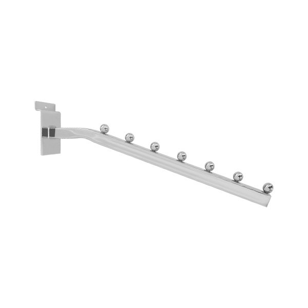Metal Chrome Waterfall Slatwall Hooks Square Tube Hook