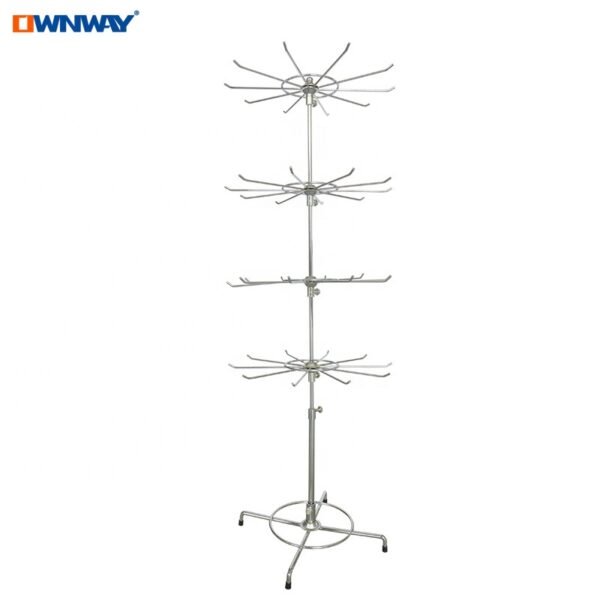 On Sale Metal Chrome 5 Layers DVD Display Rack
