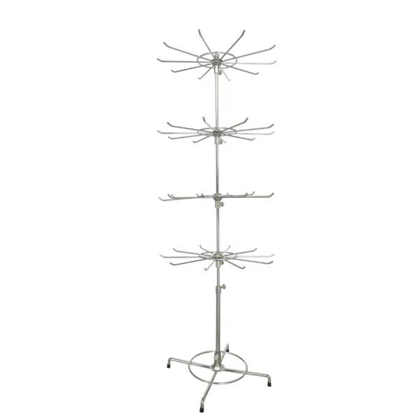 On Sale Metal Chrome 5 Layers DVD Display Rack