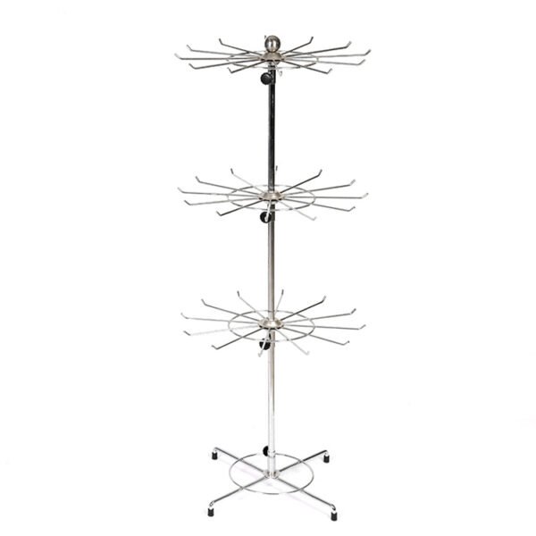 On Sale Metal Chrome 5 Layers DVD Display Rack