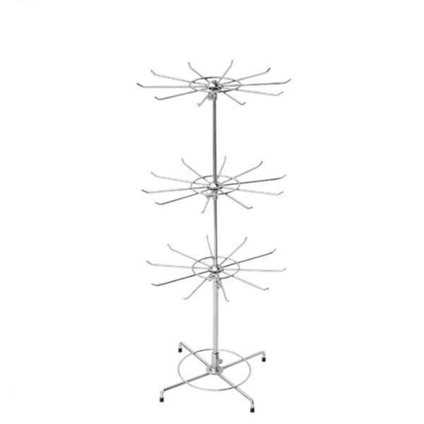 On Sale Metal Chrome 5 Layers DVD Display Rack