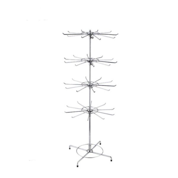 On Sale Metal Chrome 5 Layers DVD Display Rack