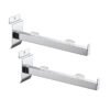 Chrome Metal Glass Bracket with Sucker