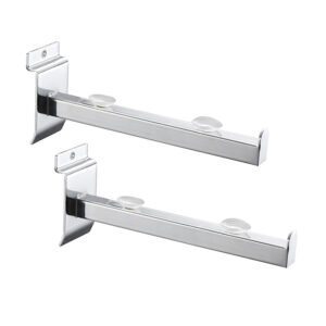 Chrome Metal Glass Bracket with Sucker