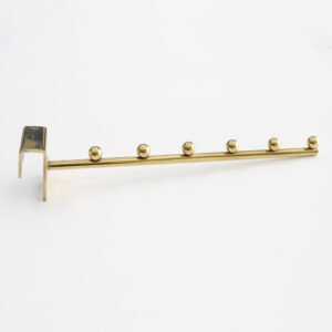Gold Display Hook Oval Tube Shelf Metal Hanging Hooks