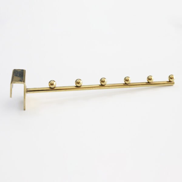 Gold Display Hook Oval Tube Shelf Metal Hanging Hooks