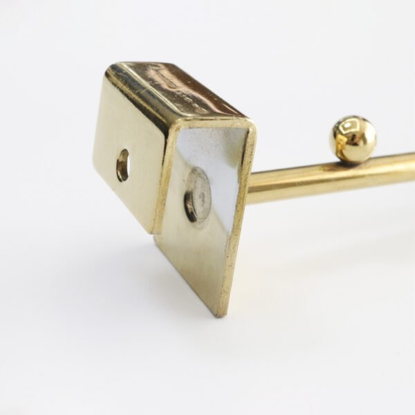 Gold Display Hook Oval Tube Shelf Metal Hanging Hooks