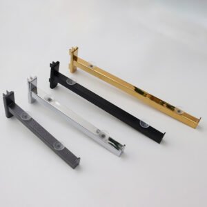Metal Chrome Commercial Hooks Coat Display Hook for Slotted Channel