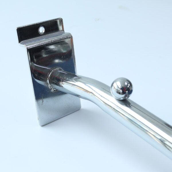 Chrome Color Display Hook Wire Slatwall Hook With 8 Balls