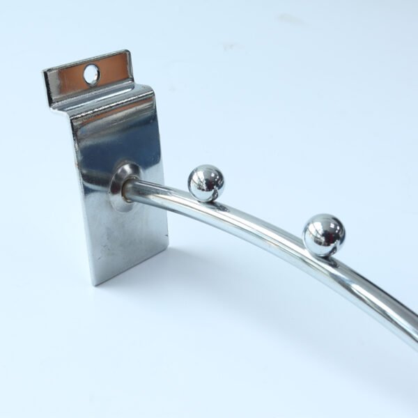 Slatwall Display Hook | 6mm Chrome Wire Hook with 7 Balls