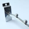 Metal Chrome Waterfall Slatwall Hooks Square Tube Hook