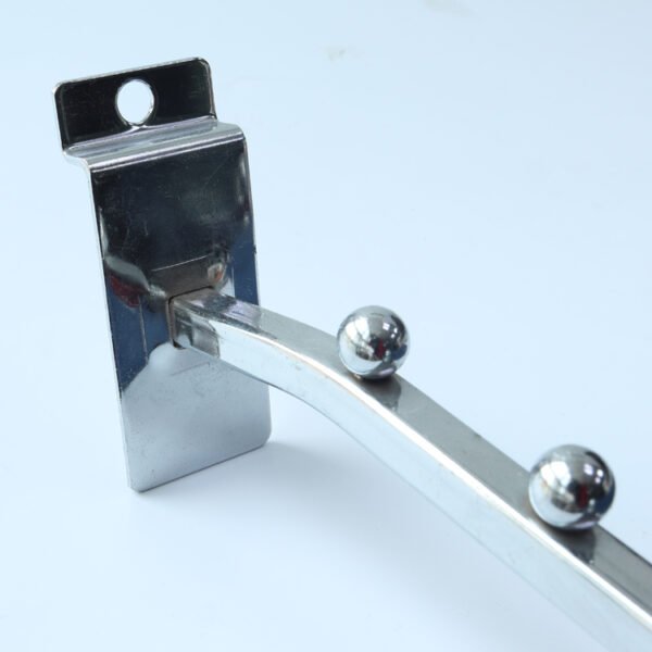 Metal Chrome Waterfall Slatwall Hooks Square Tube Hook