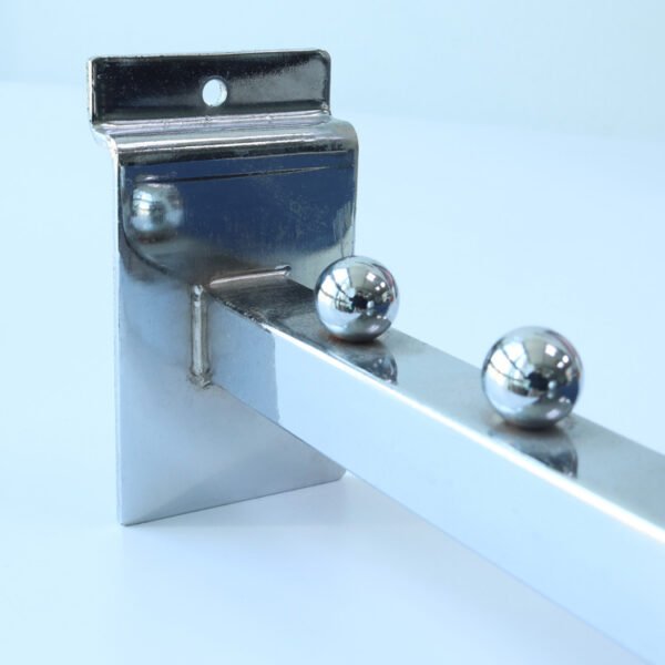 Metal Chrome Waterfall Slatwall Hooks Square Tube Hook
