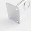 Metal Chrome Slatwall Waterfall Hanging Hook with 5 Circle Arch