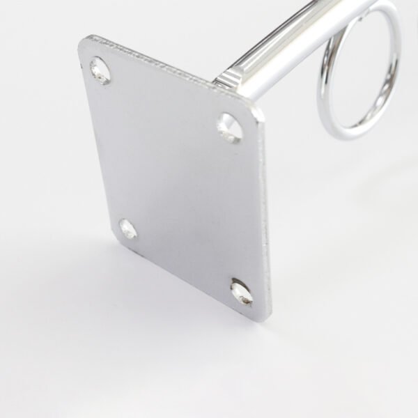 Metal Chrome Slatwall Waterfall Hanging Hook with 5 Circle Arch