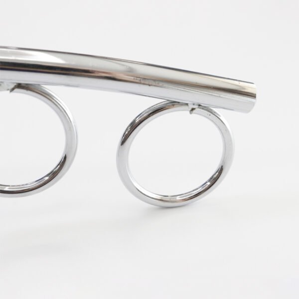 Metal Chrome Slatwall Waterfall Hanging Hook with 5 Circle Arch