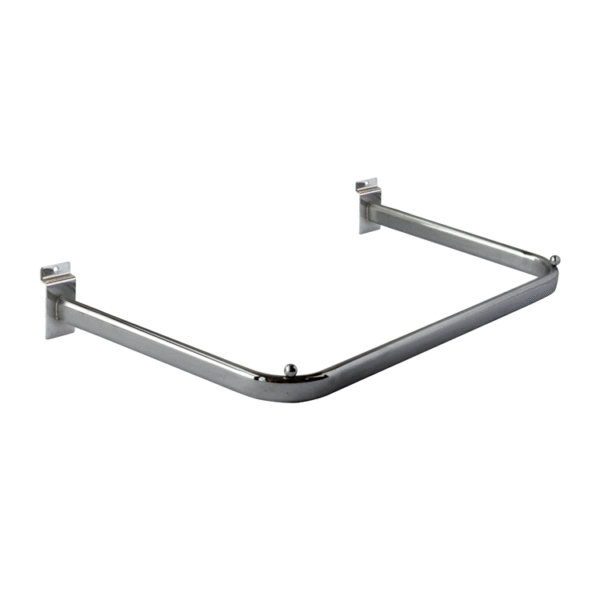 Metal Chromed Slotted Channel Display Handrail