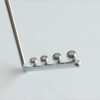 Metal Chrome Display Slatwall Hook with 3 Layers