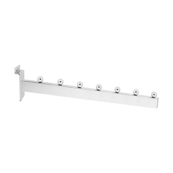 Straight Chrome Hanging Display Hook with 7 Beads
