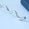 Metal Chrome Wave Shaped Display Slatwall Hook