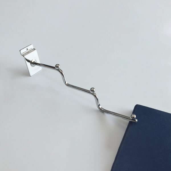 Metal Chrome Display Slatwall Hook with 3 Layers