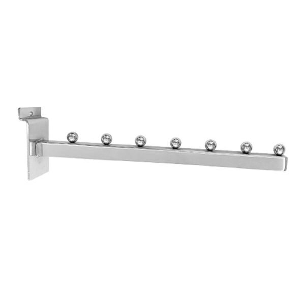 Metal Chrome Waterfall Slatwall Hooks Square Tube Hook