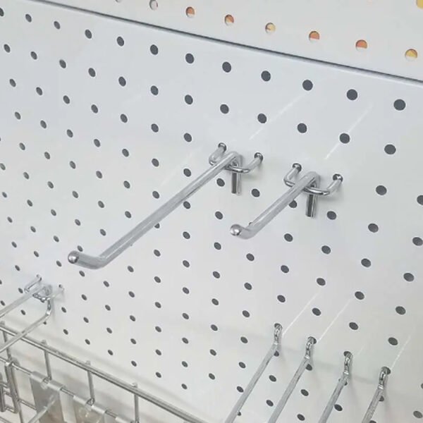 Metal Wire Supermarket Hooks Single Pegboard Hooks