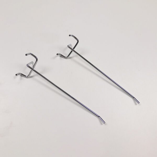 Metal Wire Supermarket Hooks Single Pegboard Hooks
