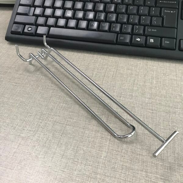 Pegboard Hooks Three Wires Goods Display Hanger U Hook With Price Tag