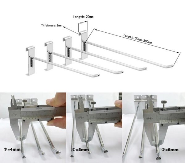 Hanging Hook Shelf Mesh Wire Double Gridwall Hook