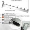 Straight Chrome Hanging Display Hook with 7 Beads