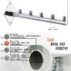Metal Wall Mounted Waterfall Display Hook with Balls