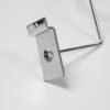 150mm Metal Chrome Gridwall Hat Display Rack