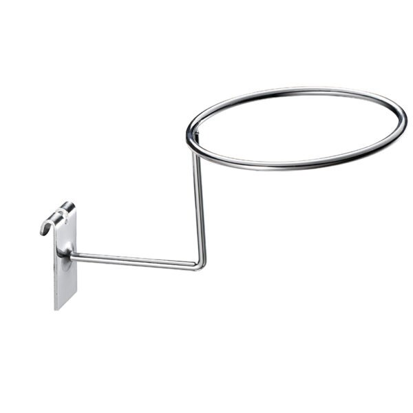150mm Metal Chrome Gridwall Hat Display Rack