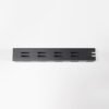 Chrome Double-Slotted Square Tube – 38x38mm Upright