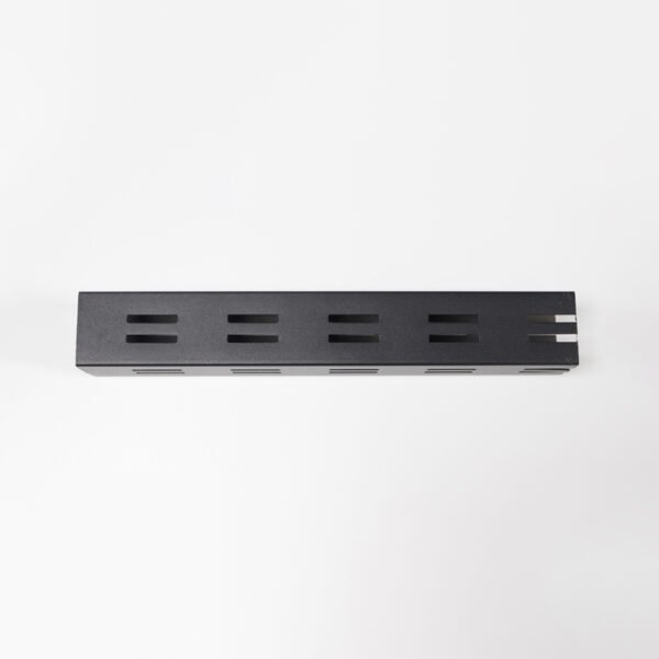 Chrome Double-Slotted Square Tube – 38x38mm Upright