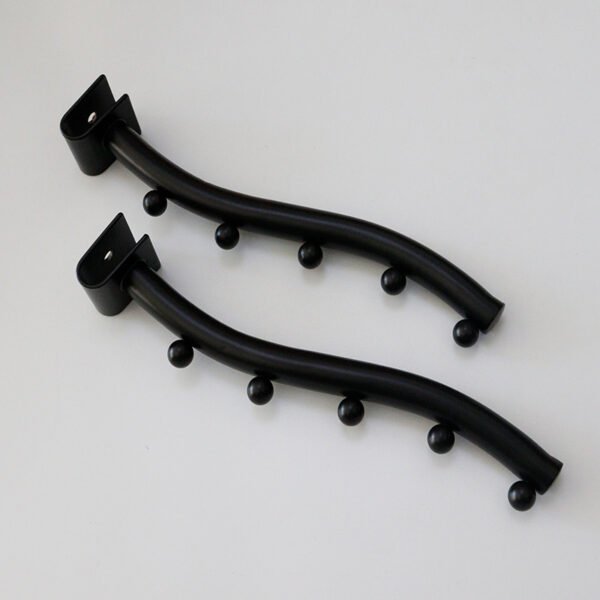 S-Shape Spherical Display Hook Chrome Plated Metal Slatwall Hook