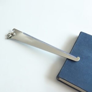 Chrome Metal Fitting a Slotted Channel Display Bracket for Glass Supporter