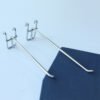 Metal Plated Supermarket Display Hook Chrome Metal Gridwall Hook