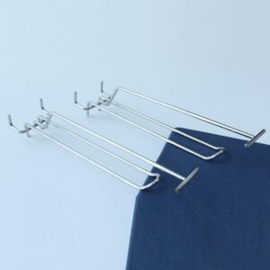 Pegboard Hooks Three Wires Goods Display Hanger U Hook With Price Tag