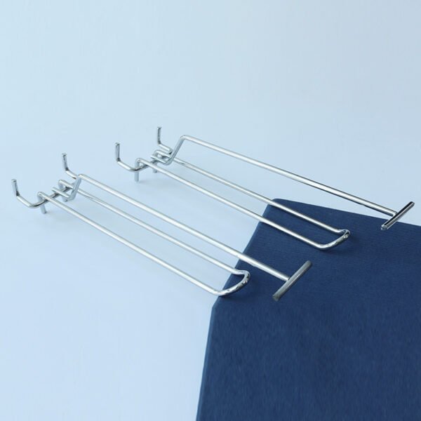 Pegboard Hooks Three Wires Goods Display Hanger U Hook With Price Tag
