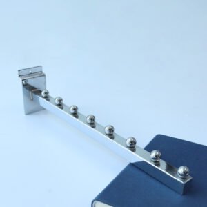 Metal Chrome Waterfall Slatwall Hooks Square Tube Hook